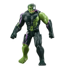 Venomized Hulk action figure with green skin, dark black suit, purple accents