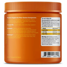 Turmeric bites supplement jar side panel with directions for use and barcode