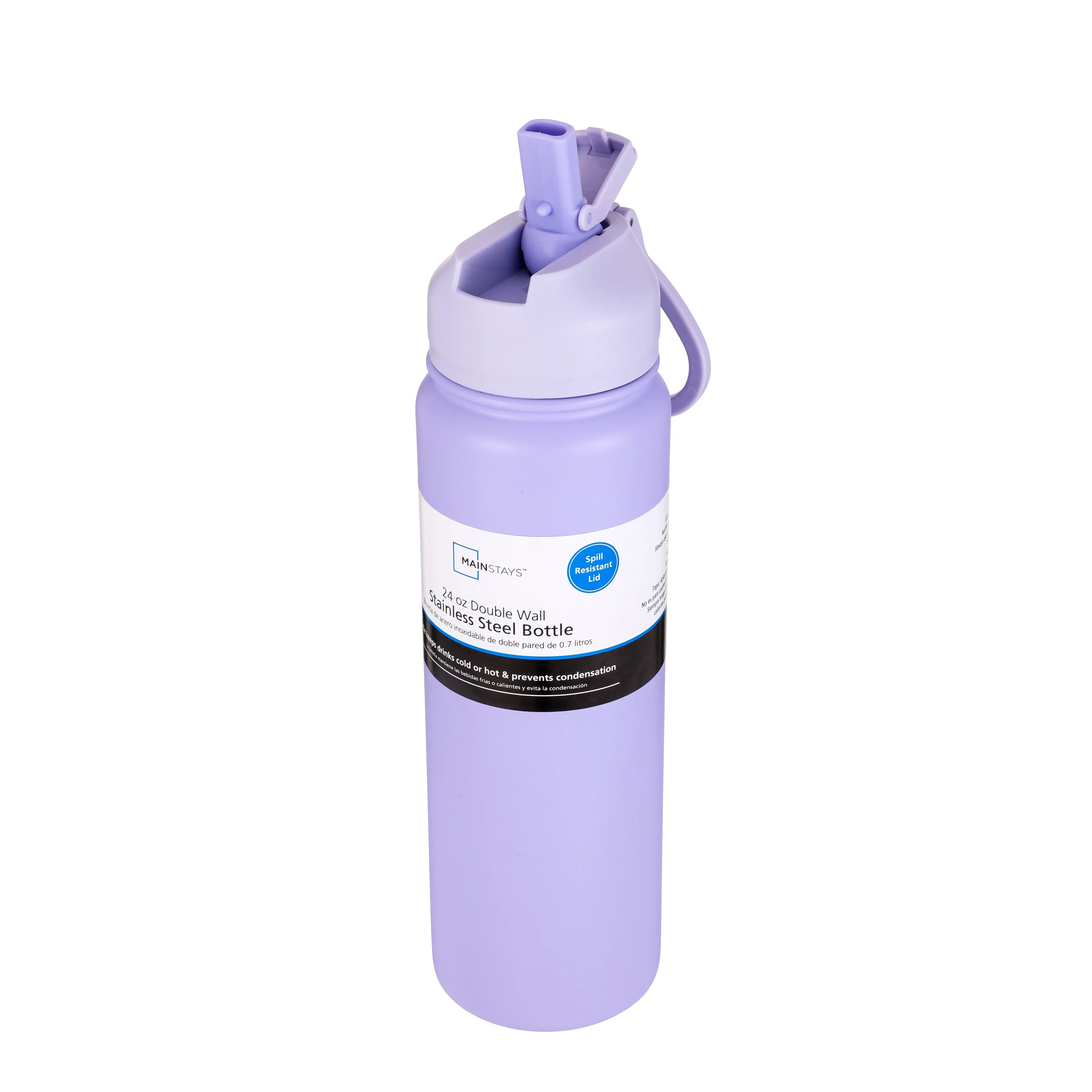 Mainstays 24oz Purple Stainless Steel Double Wall Water Bottle - USA MEGA SHOP