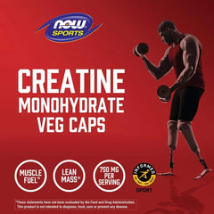 NOW Foods, Sports, Creatine Monohydrate (0.75 g per Capsule) - USA MEGA SHOP