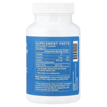 BodyBio Sodium Butyrate capsules bottle back, Supplement Facts panel