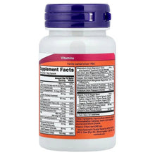 NOW Foods Daily Vits multivitamin bottle back label with Supplement Facts table