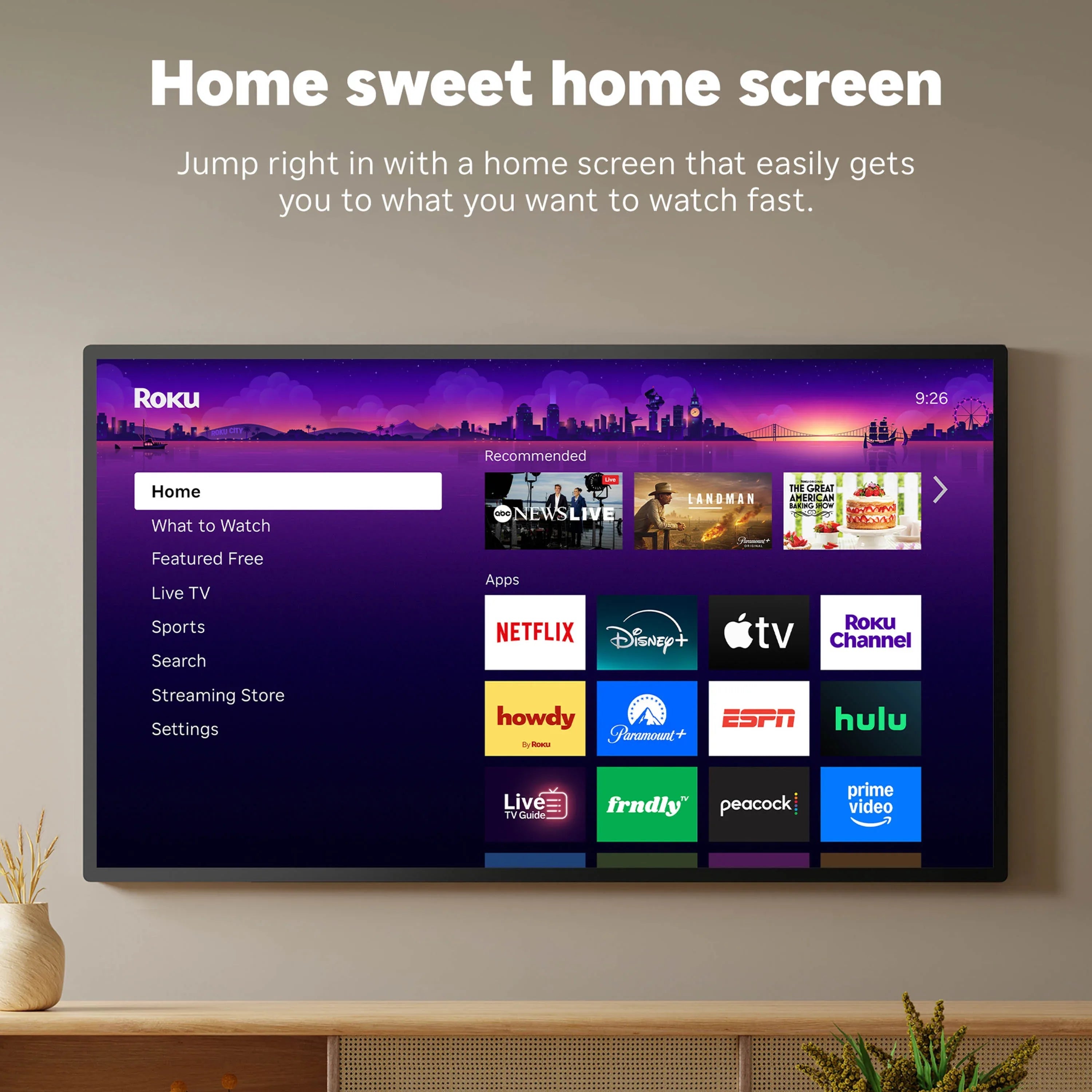 Roku Streaming Stick Plus 2025 - 4K & HDR Roku Streaming Device for TV with Voice Remote - Free & Live TV