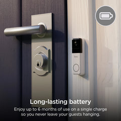 Roku Wire-Free Video Doorbell & Chime SE (1-Pack) with Motion & Sound Detection - Voice Control