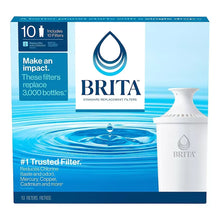 Brita standard replacement water filter cartridges, 10-pack box