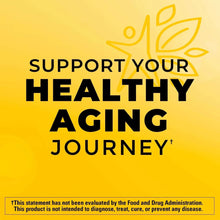 Vitamin D supplement promotion with woman holding a gummy and support text