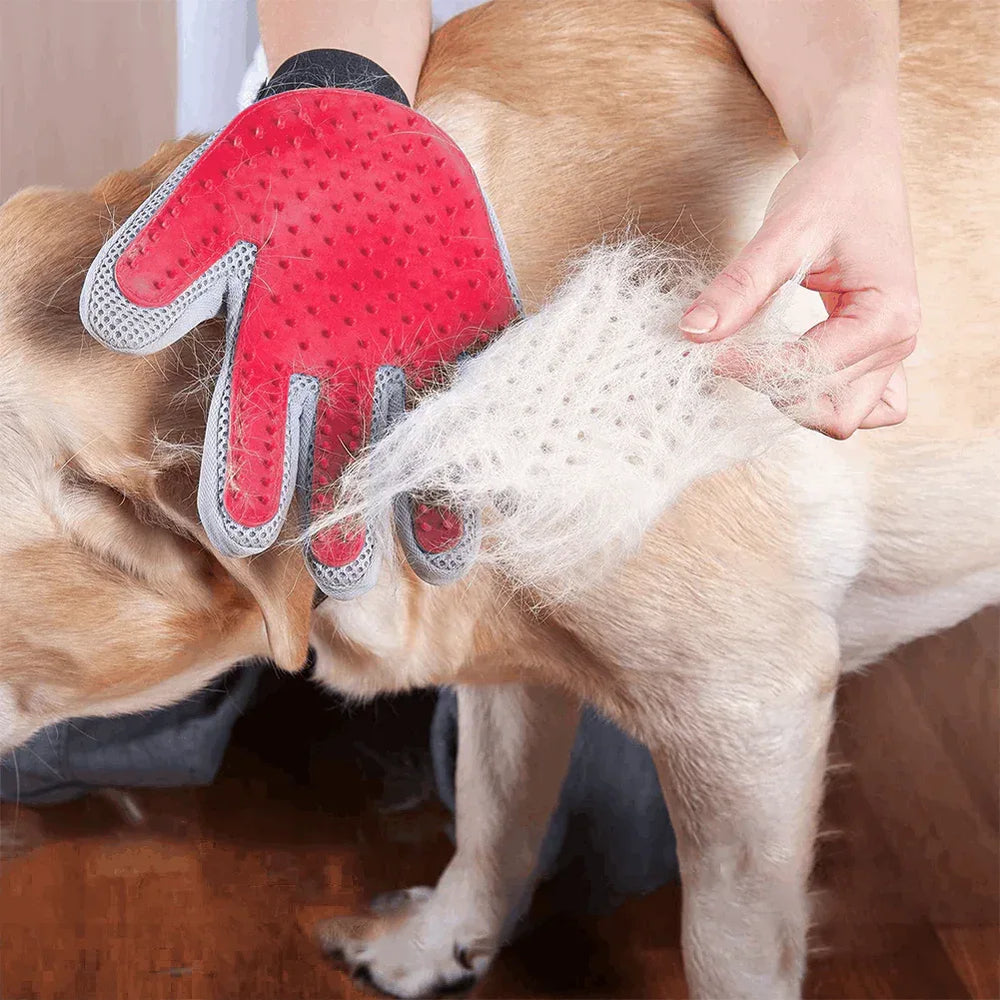 Marchul Soft Pet Grooming Gloves Hair Remover Deshedding for Cats, Dogs, Rabbits and Horses - USA MEGA SHOP
