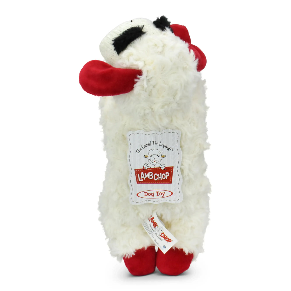 Multipet Plush Lamb Chop Dog Toy with Squeaker, Medium - USA MEGA SHOP