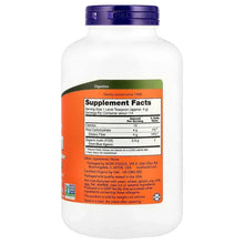 Inulin prebiotic powder supplement facts on back label, white bottle with purple cap