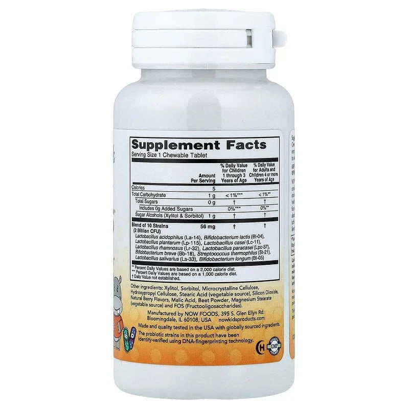 NOW Foods, Kids, Berry Dophilus™, Chewables
