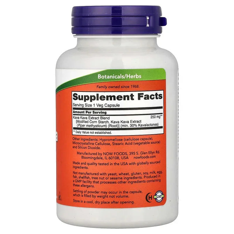 NOW Foods, Kava Kava Extract, Veg Capsules (250 mg per Capsule)