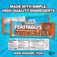 Chocolate peanut butter cups multipack wrapper with nutrition facts and ingredients