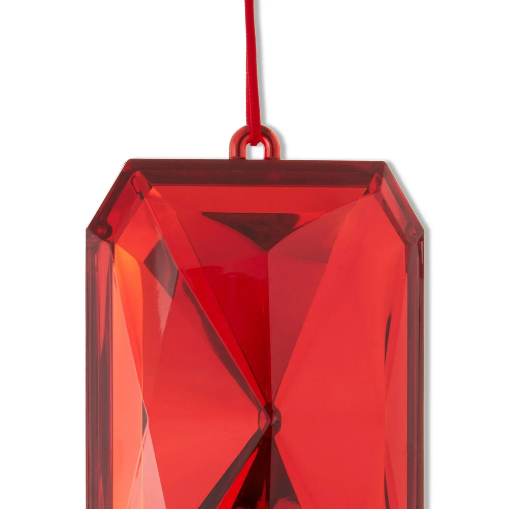 Red Jumbo Gem Christmas Ornament, 8", by Holiday Time - USA MEGA SHOP