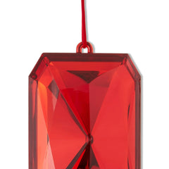 Red Jumbo Gem Christmas Ornament, 8", by Holiday Time - USA MEGA SHOP