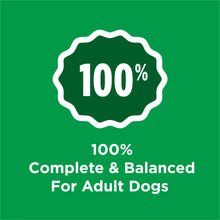 100% badge for complete and balanced adult dogs, Purina Dog Chow