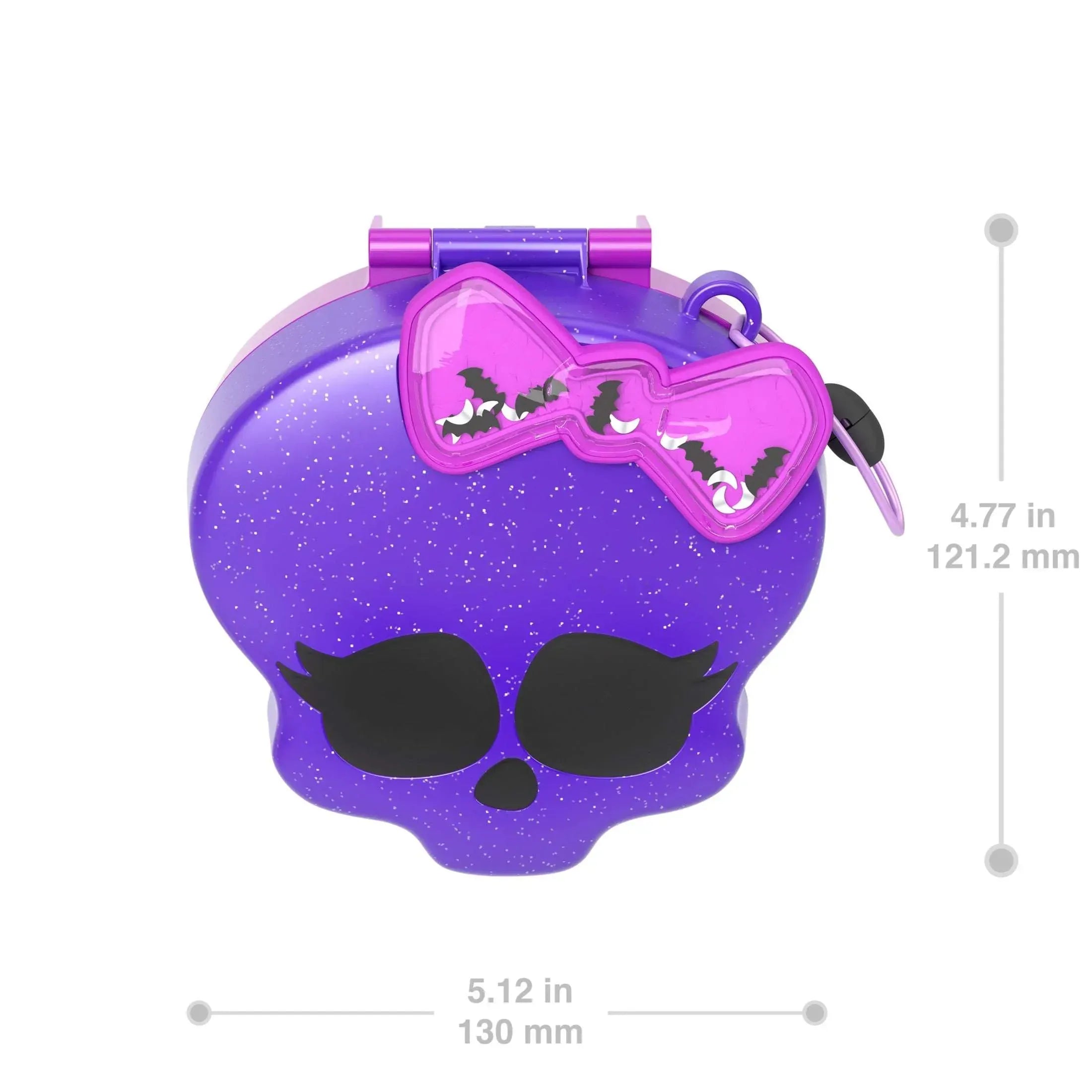 Polly Pocket Monster High Compact with 3 Micro Dolls & 10 Accessories, Opens to High School