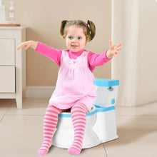 Pink toddler potty training toilet with detachable seat and safety lid