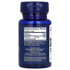 Life Extension, Vitamin D3, Softgels - USA MEGA SHOP