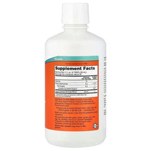 Colloidal minerals bottle with back Supplement Facts label