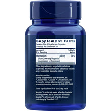 Neuro-Mag magnesium L-threonate supplement bottle back label