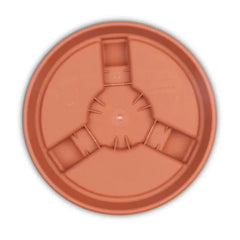 Bloem 16-in L x 16-in D x 3.5-in H Terra Cotta Plant Caddy - USA MEGA SHOP