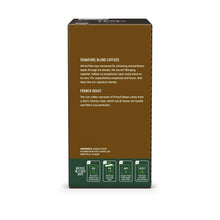 Peet's Coffee box back panel with French roast description and ingredients
