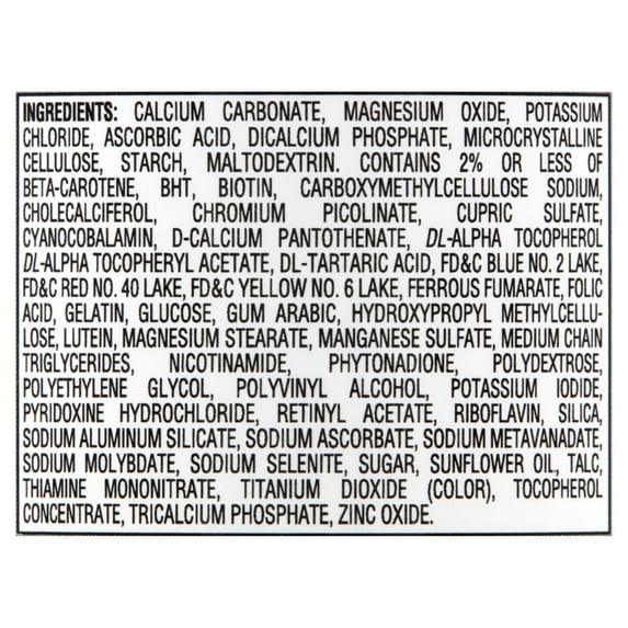 Equate Complete Multivitamin/Multimineral Supplement Tablets, Women 50+, 100 Count