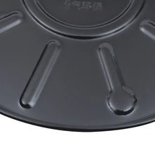 Black plant caddy tray underside with support bars and caster mounts