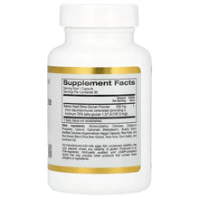 Supplement Facts panel on bottle with ingredients and daily value information