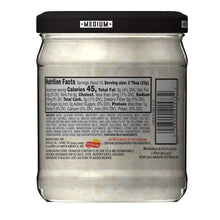 Queso blanco dip jar back panel with ingredients and nutrition details
