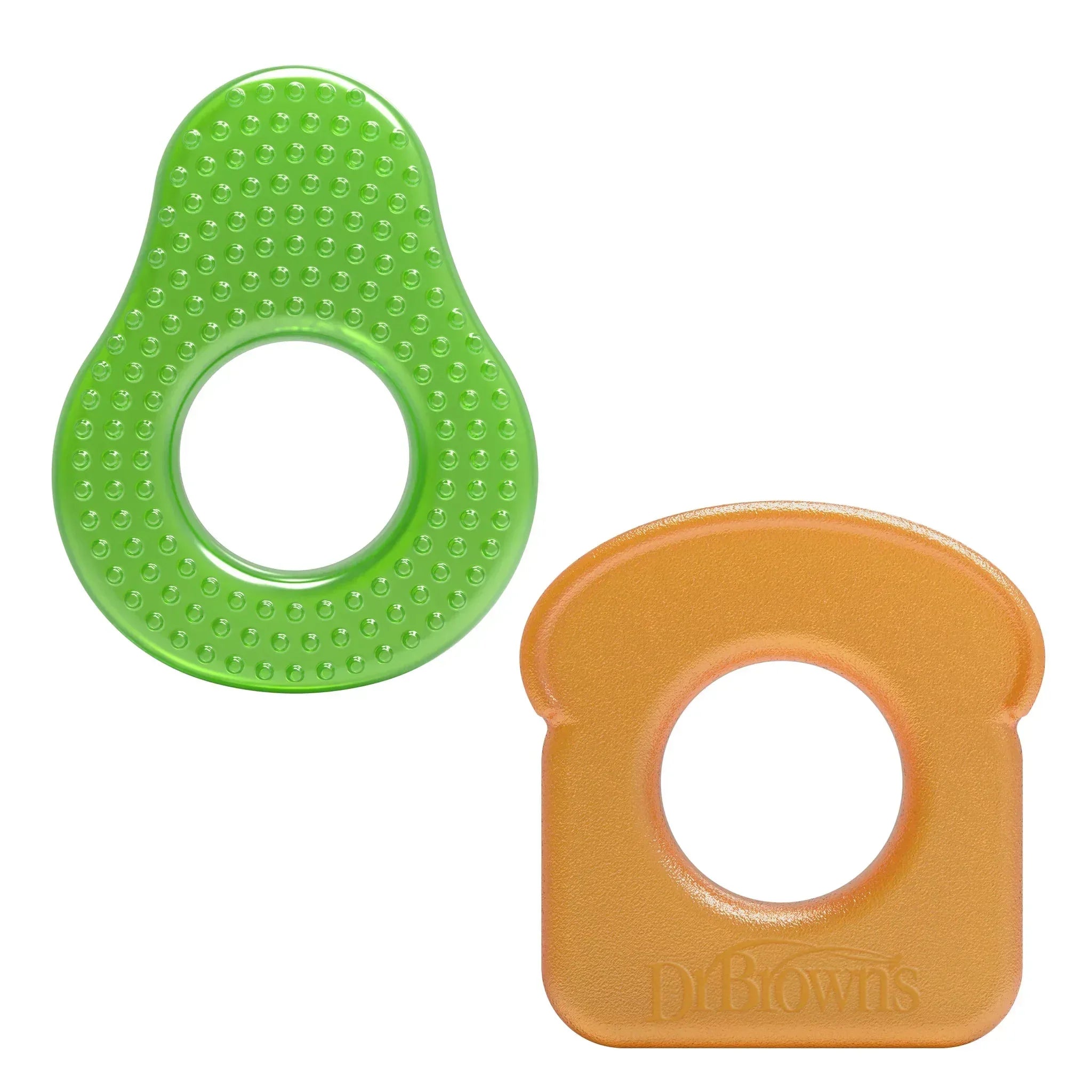 Dr. Brown's Aqua Cool Water-Filled Baby Teether, Cool Relief, BPA Free, Pineapple/Apple, 3m+, 2 Pack
