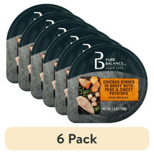 Pure Balance grain-free wet dog food cups, chicken gravy dinner (6-pack)