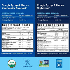 Mommy’s Bliss Organic Day + Night Cough Syrup, Age 4 Months+, OTC, 2 × 1.67 fl oz Bottles