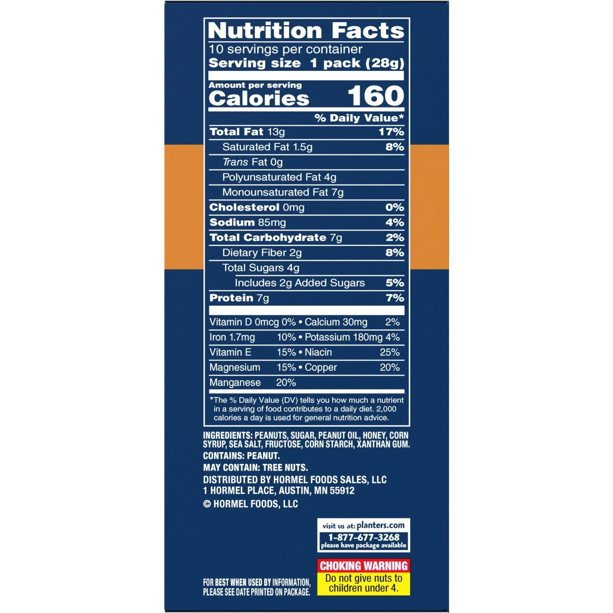 PLANTERS Honey Roasted Peanuts 10