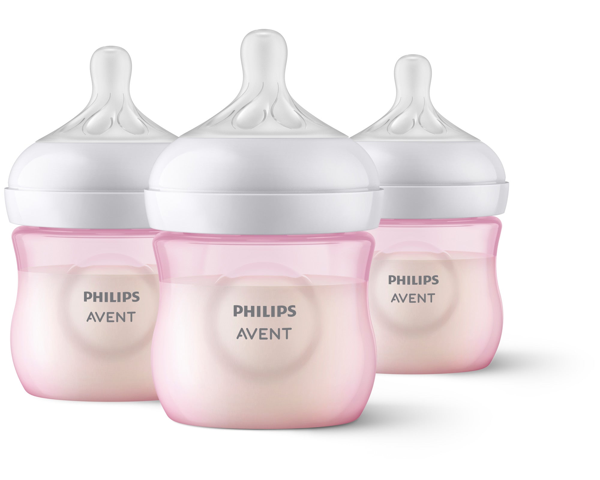 Philips Avent Natural Baby Bottle with Natural Response Nipple, Blue, 4oz, 3pk, SCY900/23