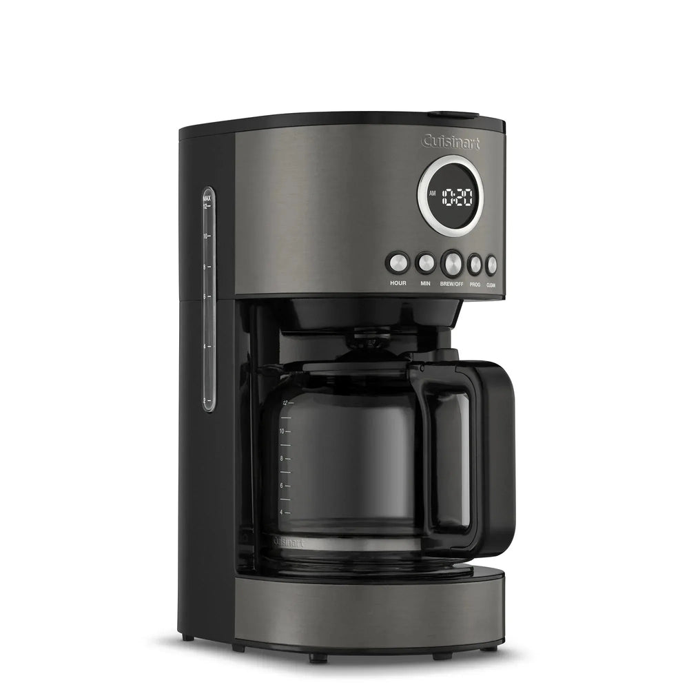 Cuisinart Stainless Steel 12-Cup Coffee Machine, Black - USA MEGA SHOP