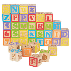 Spark Create Imagine ABC Wooden Blocks, 40 Pieces, Baby and Toddler Toys for Ages 18 months and older - USA MEGA SHOP