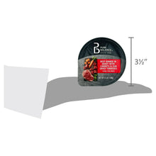 Dog food cup height 3.5 in, Pure Balance grain-free beef dinner