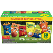MVP mini treats mix box with assorted mini chip bags, 60 packs total
