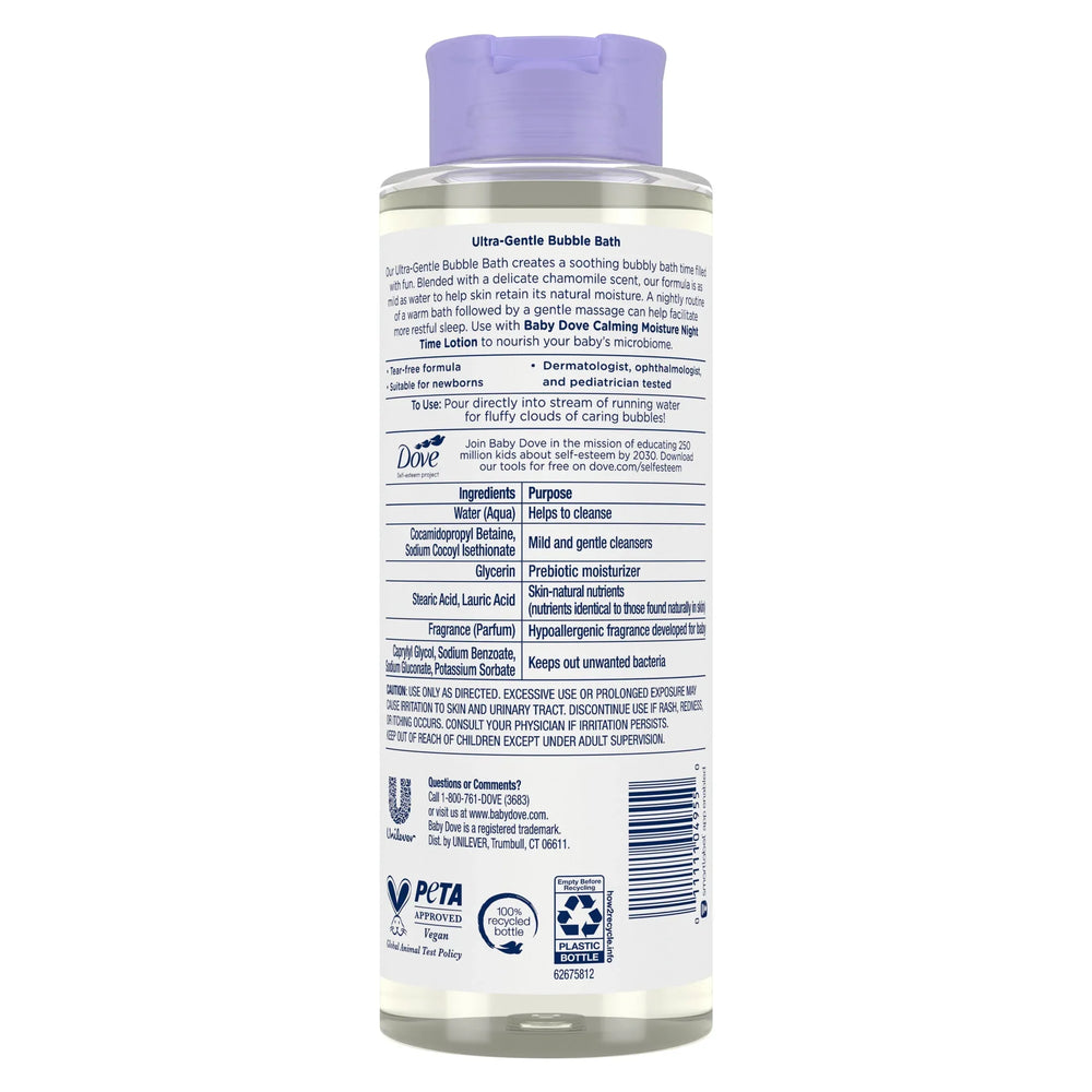 Baby Dove Ultra-Gentle Bubble Bath Calming Moisture Sensitive Skin, 16 oz - USA MEGA SHOP