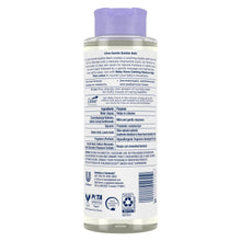 Baby Dove ultra-gentle bubble bath bottle back label with product details and barcode