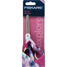 Fiskars Morph scissors blister package with stainless-steel scissors inside