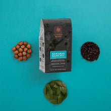 Hawaiian hazelnut coffee bag with front label