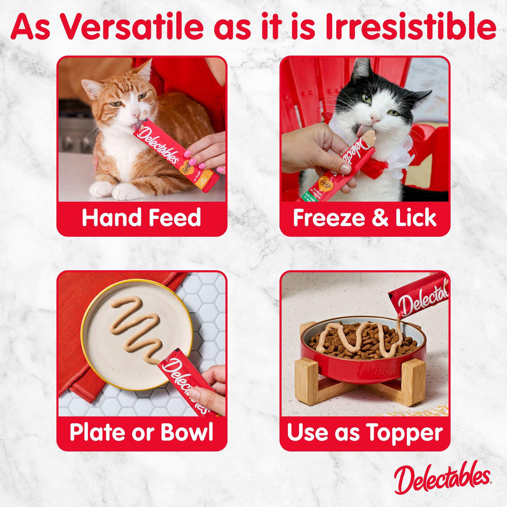 Delectables Squeeze Up Lickable Cat Treats, Chicken &amp; Tuna Variety Pack, 10 Count - USA MEGA SHOP