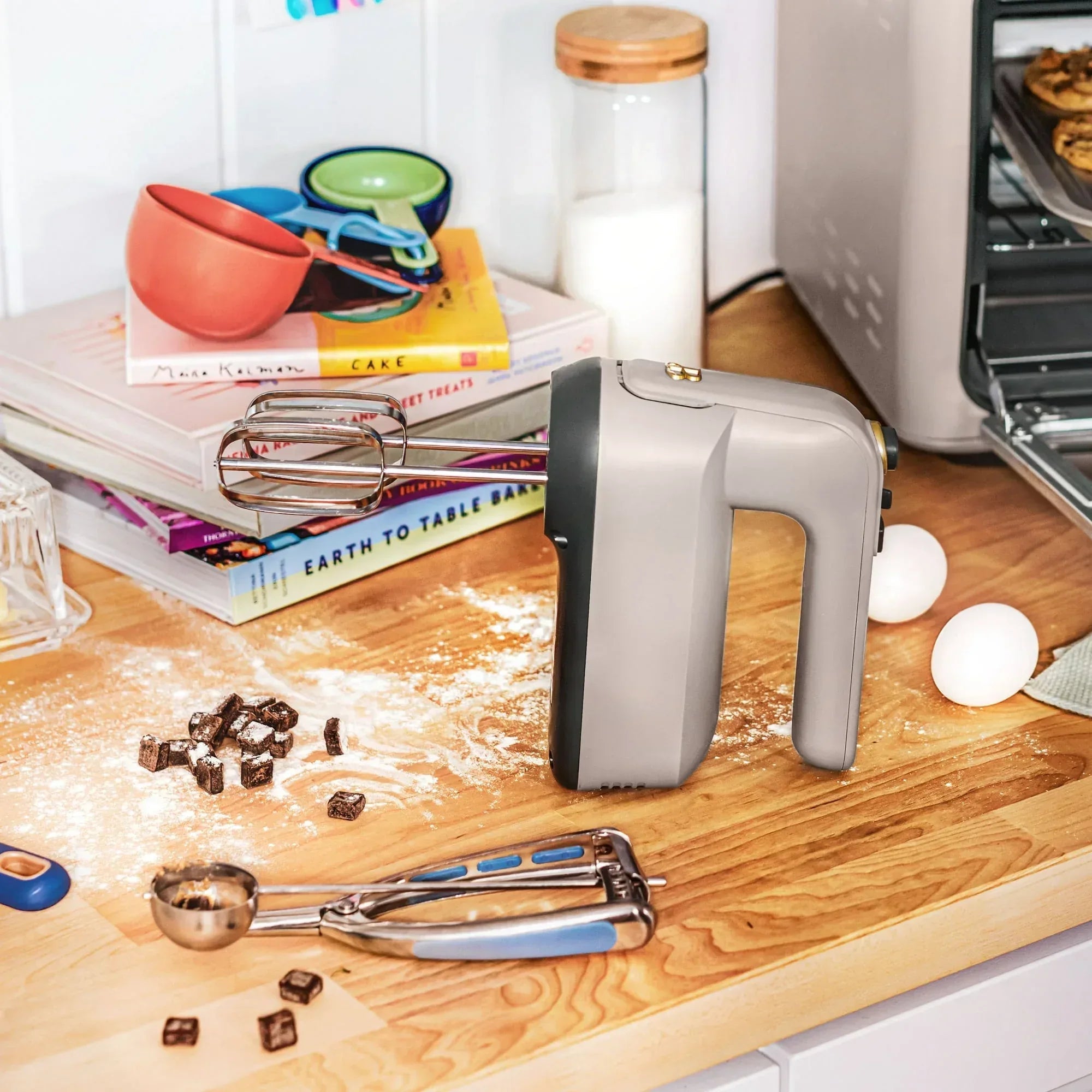 Beautiful 6-Speed Electric Hand Mixer, White Icing by Drew Barrymore