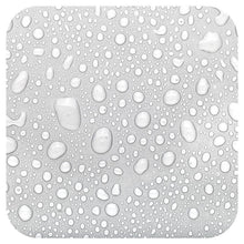 Retinol toner droplets texture pattern, close-up of white water drops