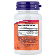 Vitamin B-12 supplement bottle back label with Supplement Facts and ingredients