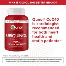 Qunol CoQ10 promo card with red label bottle and cardiologist recommendation text