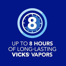 Vicks VapoRub Advanced Plus long-lasting vapors 8-hour icon card