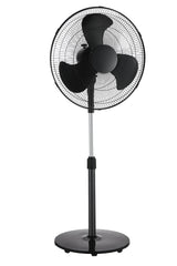 Mainstays 48-Inch Tall Pedestal Fan, 3-Speed Oscillating, Adjustable 18" Fan Head, Black, FS45-19MB